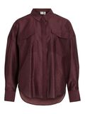 VILA OVERSIZED LONG SLEEVED SHIRT, Decadent Chocolate, highres - 14107743_DecadentChocolate_001.jpg
