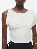 VILA ROUND NECK SHORT SLEEVED TOP, Cloud Dancer, highres - 14105894_CloudDancer_006.jpg