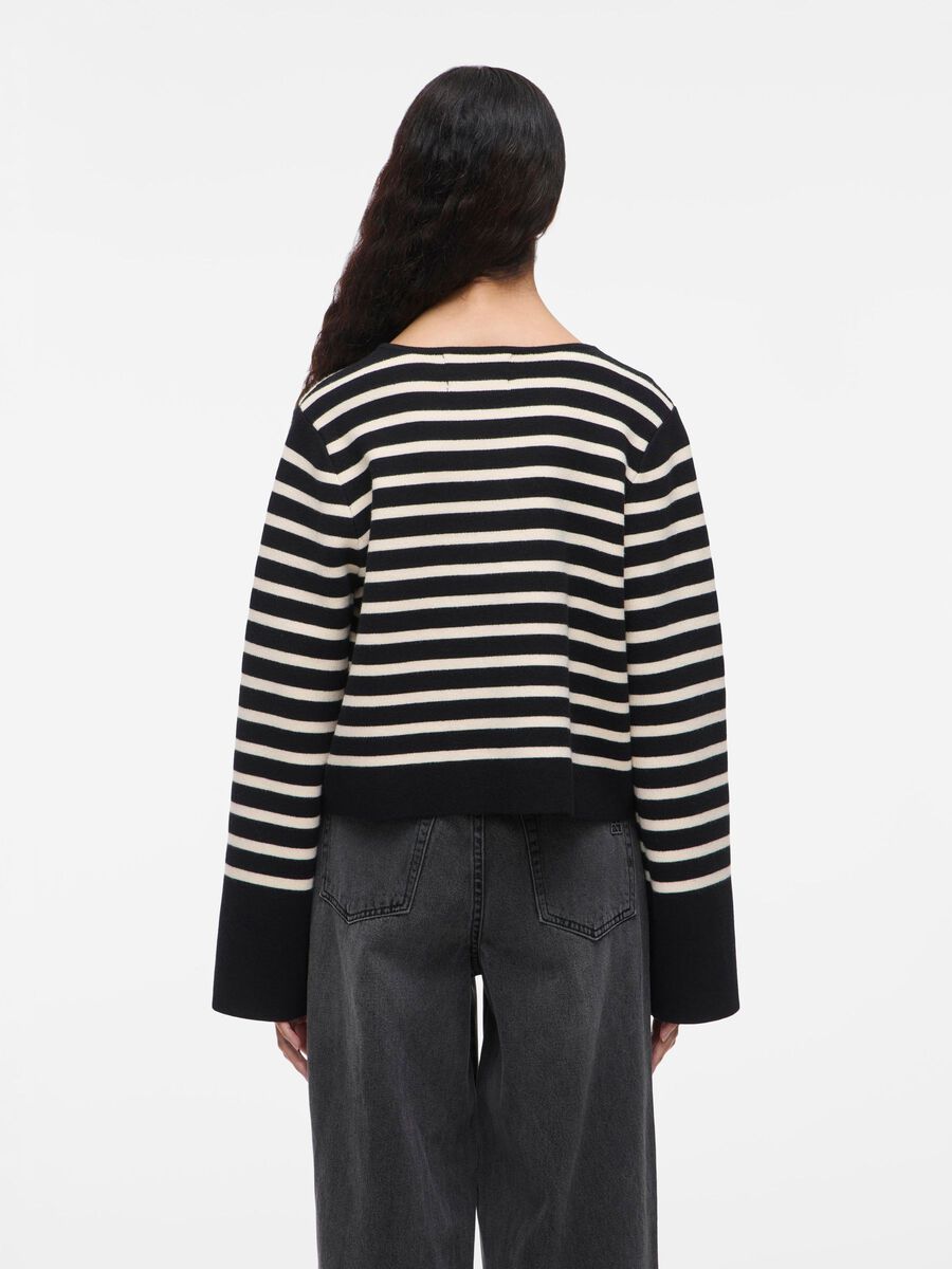VILA SHORT KNITTED CARDIGAN, Meteorite, highres - 14108469_Meteorite_1196705_004.jpg