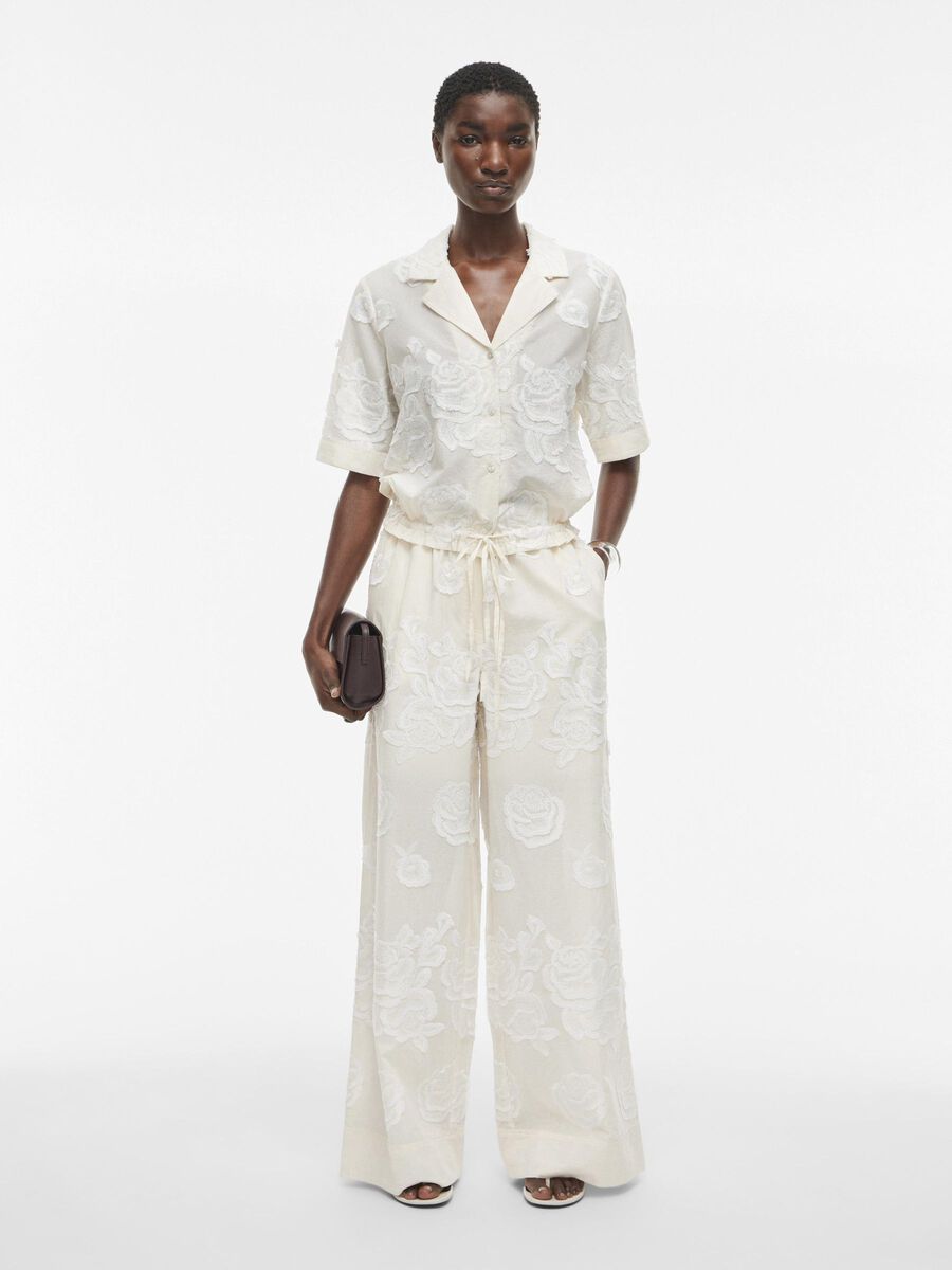 VILA SHORT SLEEVED SHIRT, Birch, highres - 14105922_Birch_005.jpg