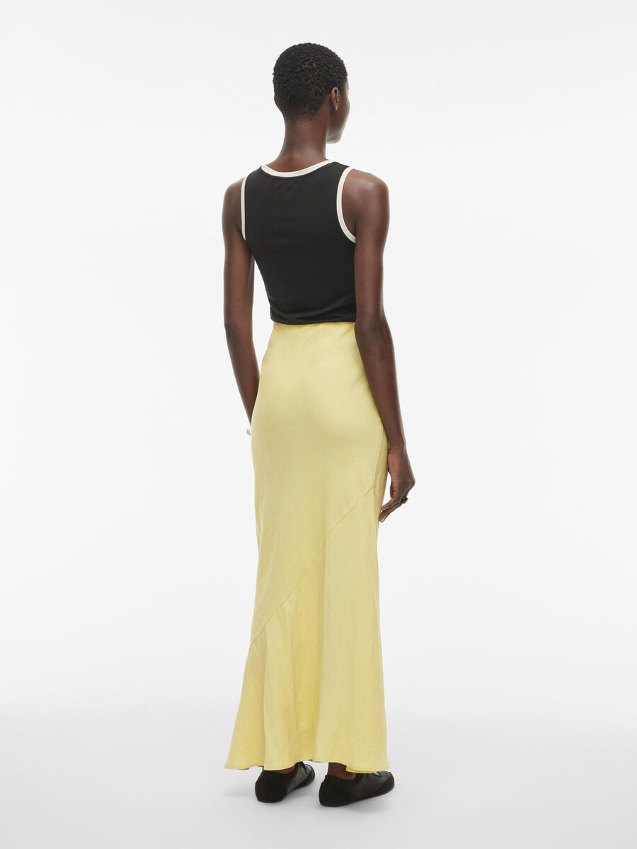VILA HIGH WAIST MAXI SKIRT, Pineapple Slice, highres - 14105791_PineappleSlice_004.jpg