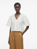 VILA V-NECK SHORT SLEEVED TOP, Cloud Dancer, highres - 14105879_CloudDancer_003.jpg