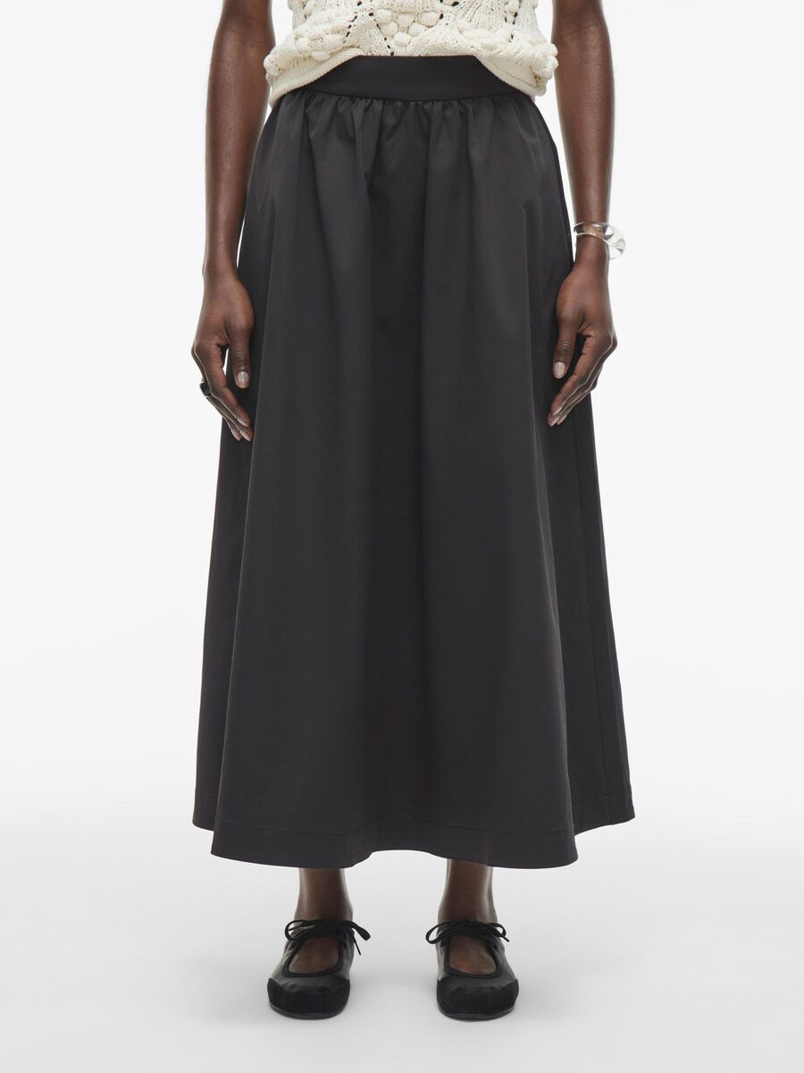 VILA HIGH WAIST MAXI SKIRT, Meteorite, highres - 14105878_Meteorite_003.jpg
