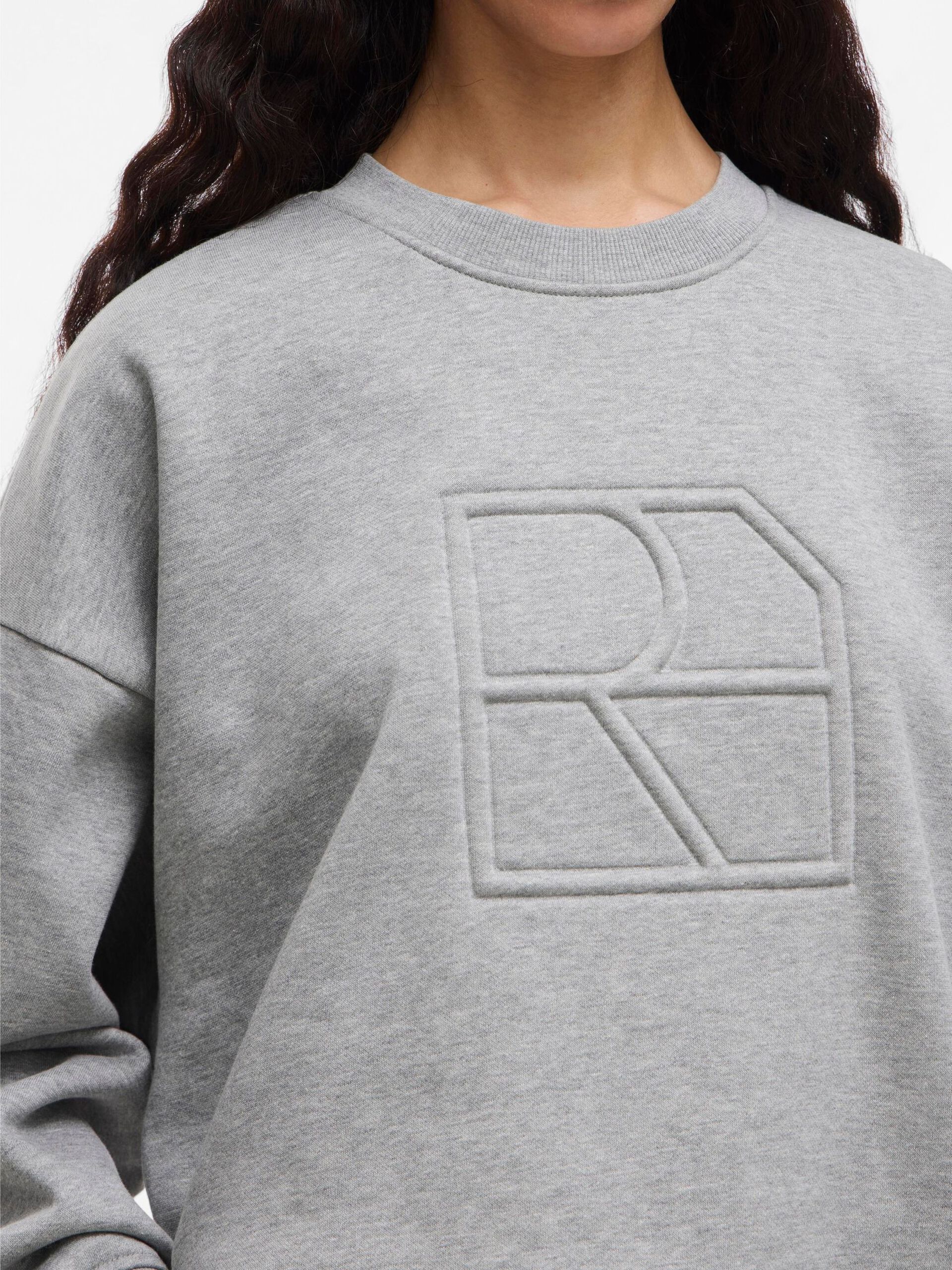 Carousel image - LONG SLEEVED SWEATSHIRT, Light Grey Melange | 5