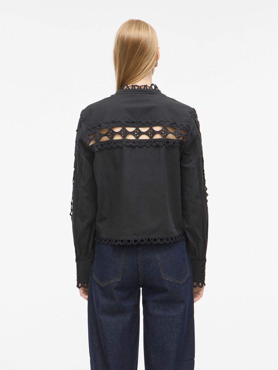 Carousel image - HIGH NECK LONG SLEEVED SHIRT, Meteorite | 2
