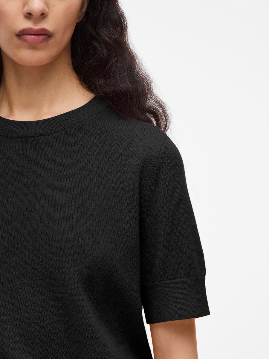 Carousel image - WOOL BLEND KNITTED TOP, Meteorite | 3