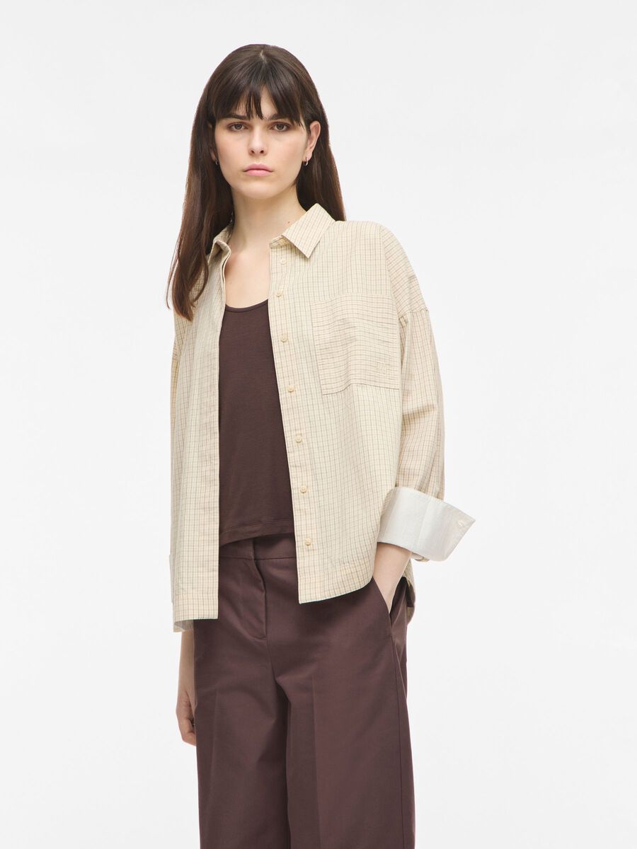 Product tile image - OVERSIZED SHIRT, Cloud Dancer | 14116679_CloudDancer_1278185