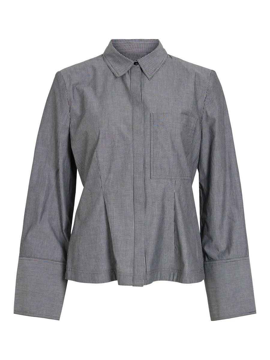 Product tile image - LONG SLEEVED SHIRT, Dark Grey Melange | 14119621_DarkGreyMelange_1319250