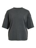 Product image thumbnail - ROUND NECK OVERSIZED T-SHIRT, Dark Grey Melange | 1