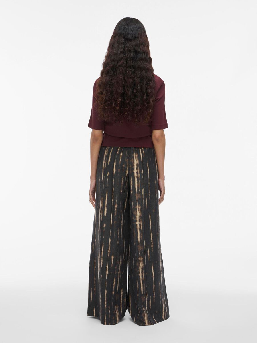 VILA HIGH-WAIST WIDE-LEG TROUSERS, Meteorite, highres - 14109367_Meteorite_1207598_004.jpg