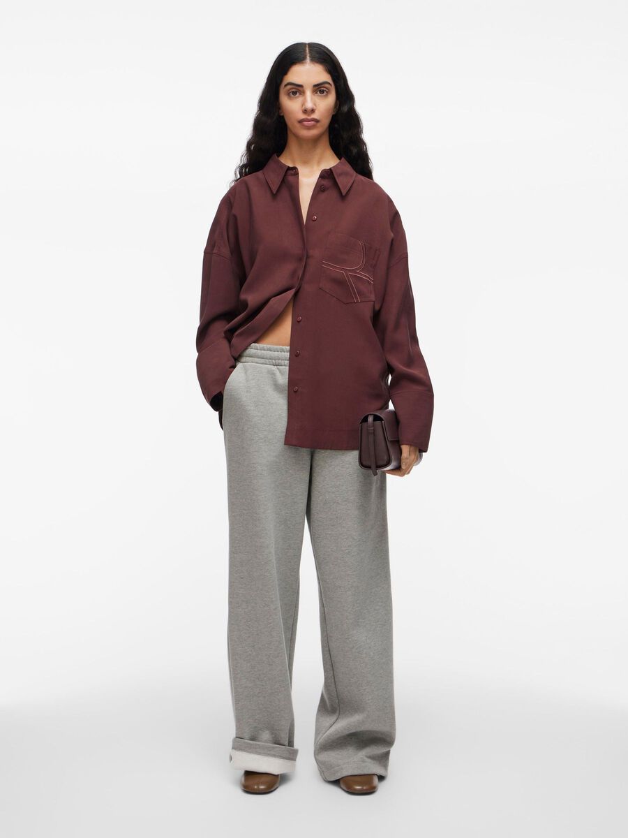 Product tile image - MID-WAIST SWEATPANTS, Light Grey Melange | 14108425_LightGreyMelange