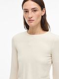 Product image thumbnail - ROUND NECK LONG SLEEVED TOP, Birch | 3