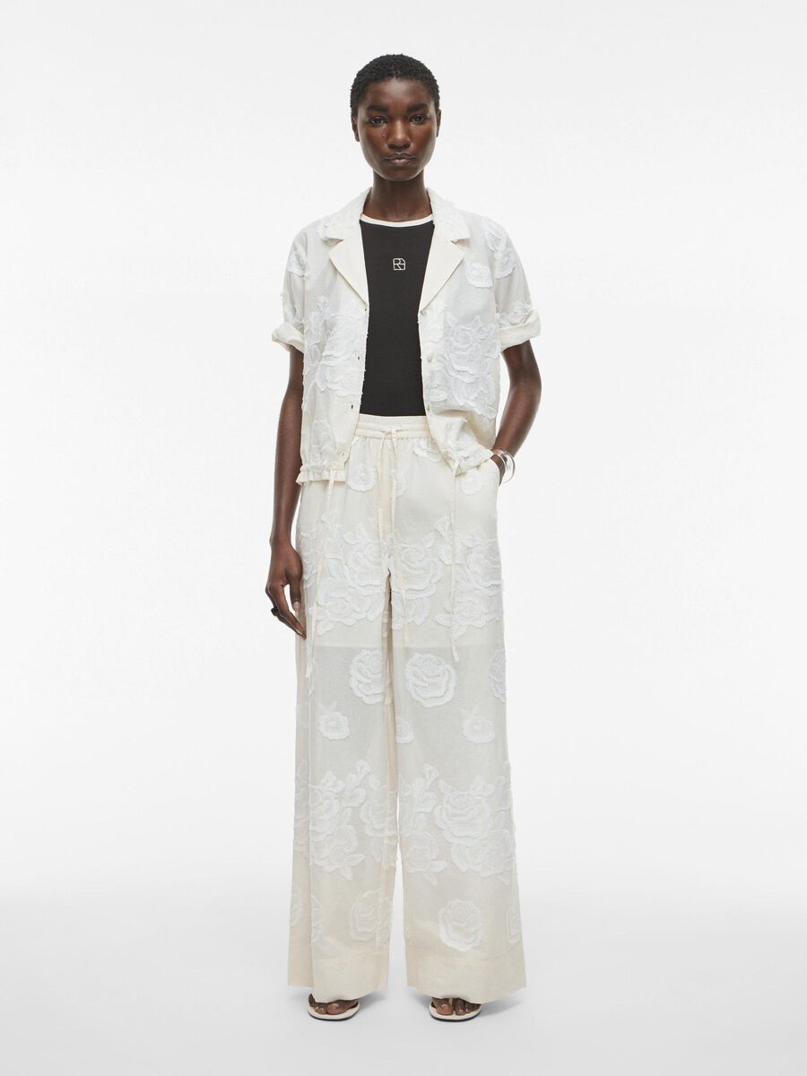 VILA HIGH WAIST TROUSERS, Birch, highres - 14105921_Birch_005.jpg