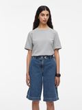 VILA COTTON T-SHIRT, Light Grey Melange, highres - 14109463_LightGreyMelange_003.jpg