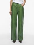 VILA HIGH WAIST LEATHER TROUSERS, Artichoke Green, highres - 14102853_ArtichokeGreen_003.jpg