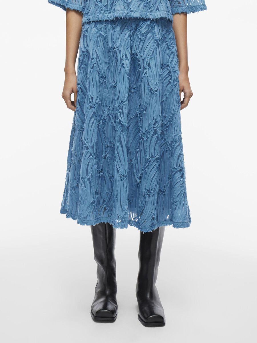 VILA HIGH WAIST MIDI SKIRT, Niagara, highres - 14105207_Niagara_003.jpg