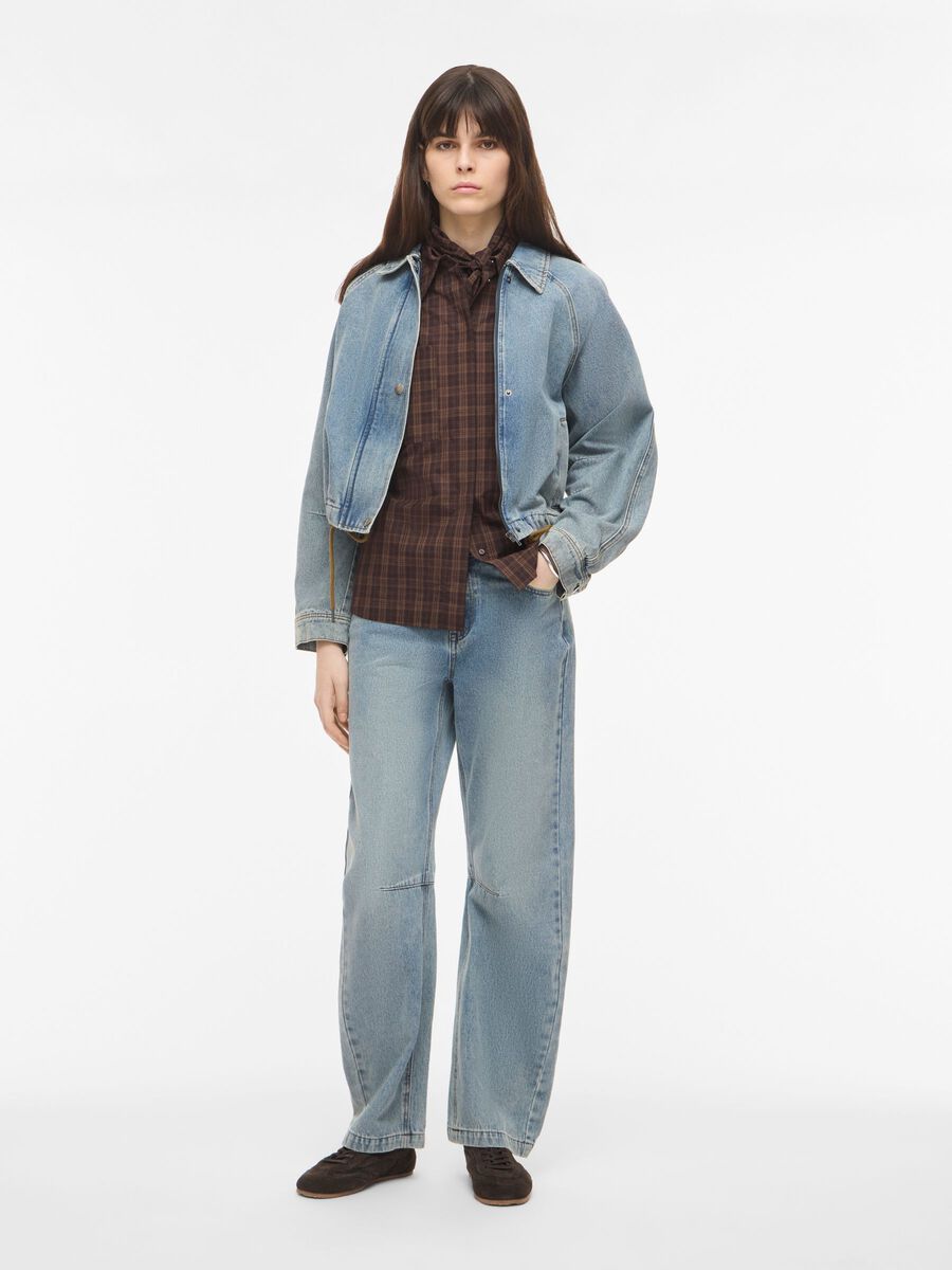 Carousel image - DENIM BOMBER JACKET, Light Blue Denim | 4