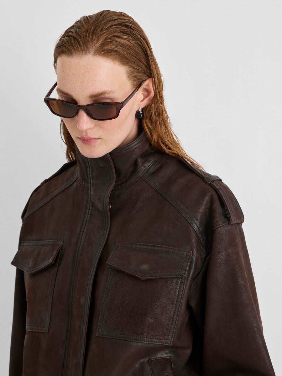 Carousel image 3 SUEDE JACKET, Bitter Chocolate