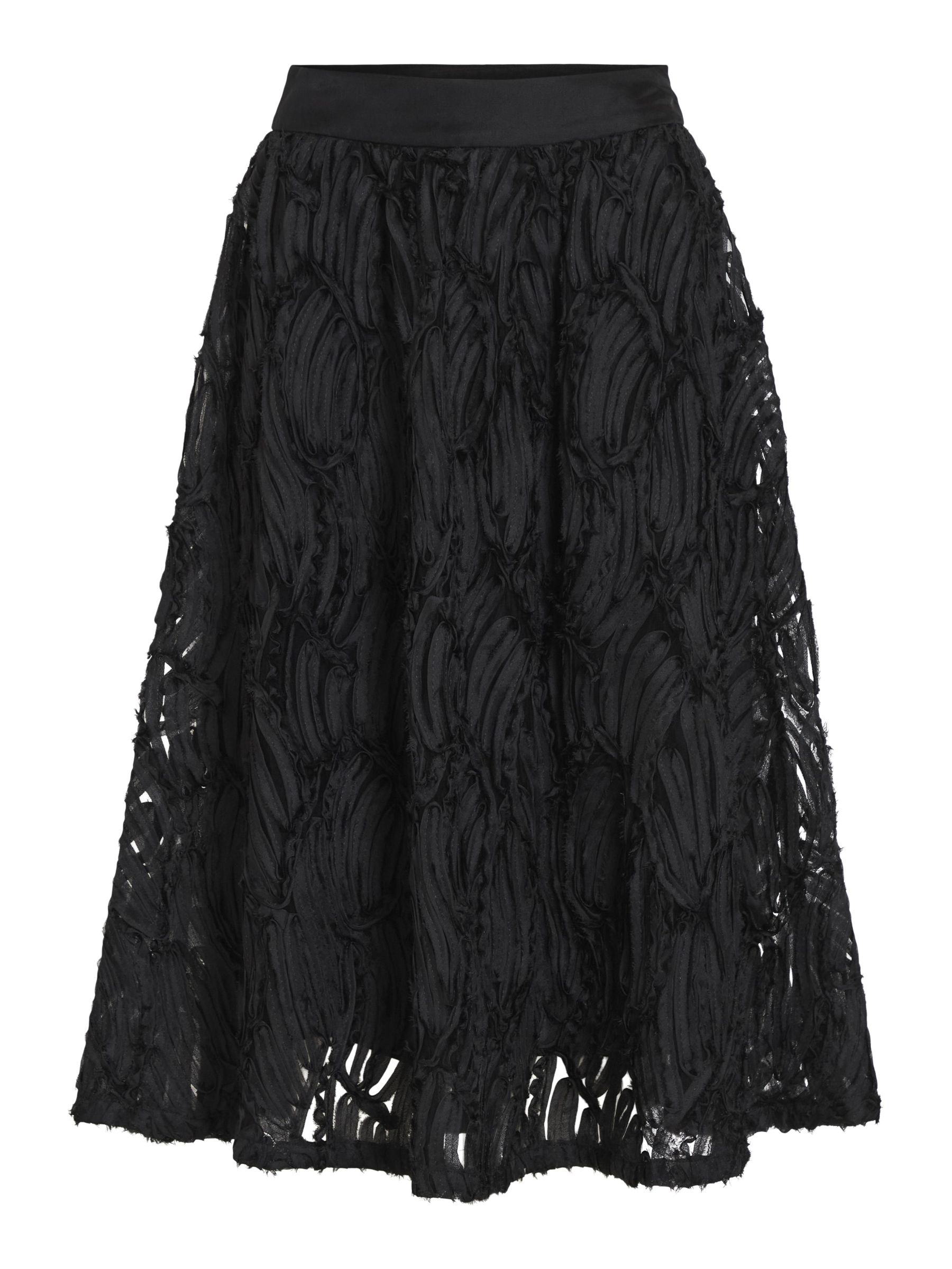 HIGH WAIST MIDI SKIRT | Blue | ROUGE EDIT®