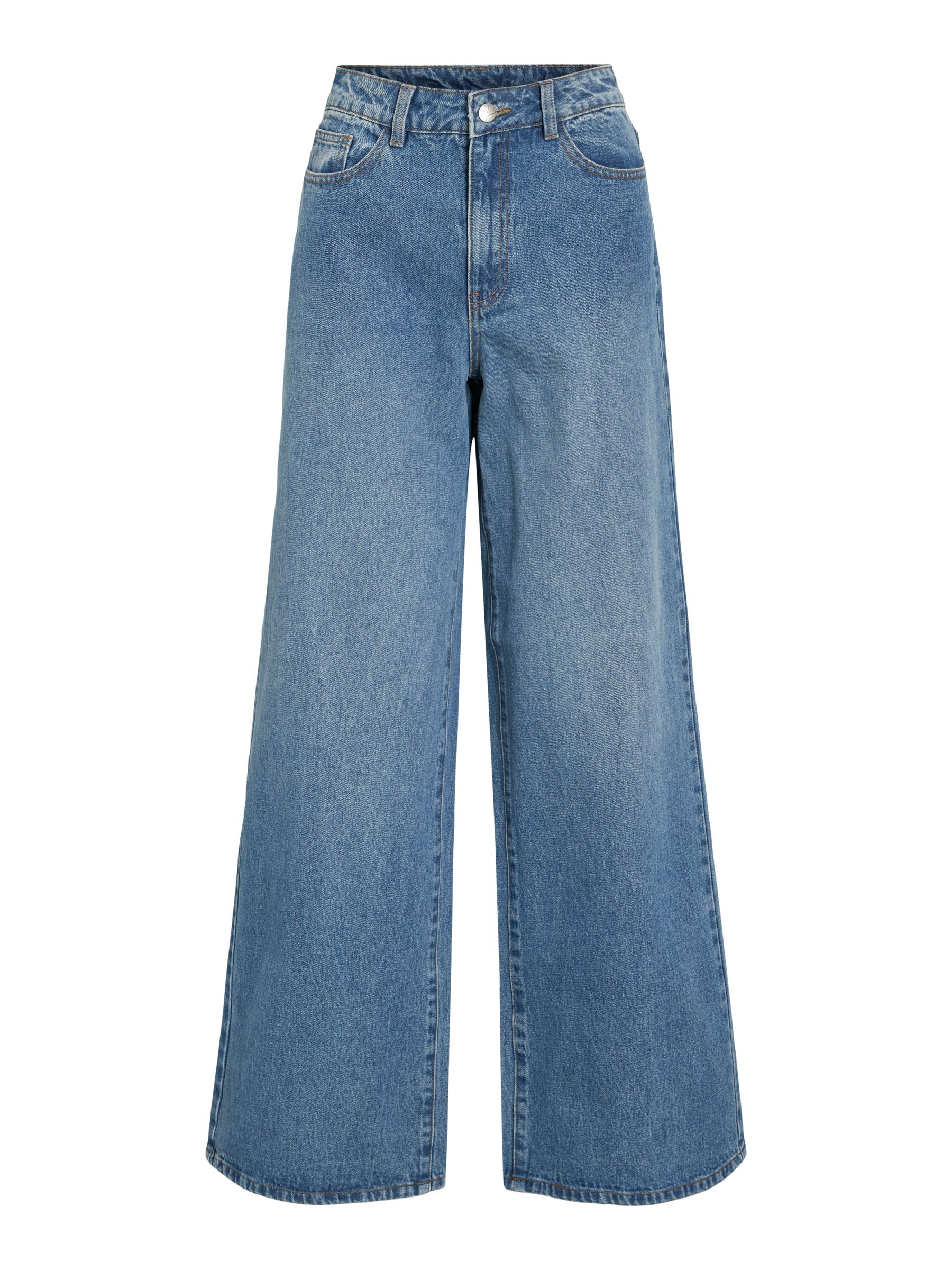 HIGH WAIST WIDE LEG JEANS | Blue | ROUGE EDIT®